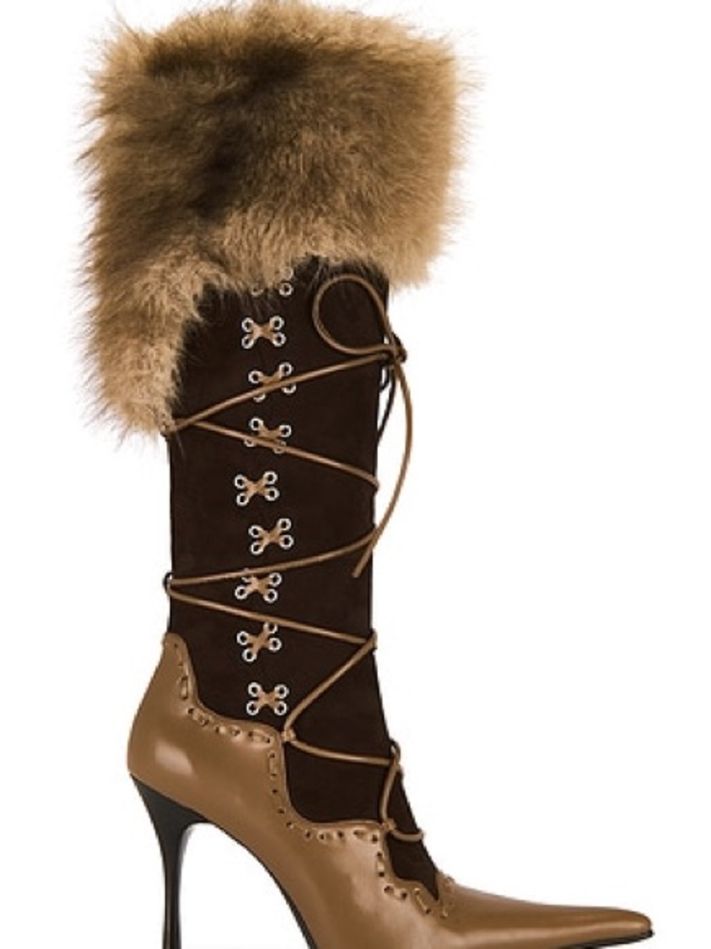 Jeffrey Campbell Verbier-F Boot in Brown Suede